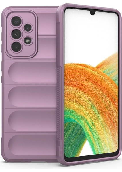 Samsung Galaxy A33 5g Kılıf Optimum Silikon - Mor - NEONX3344-9343