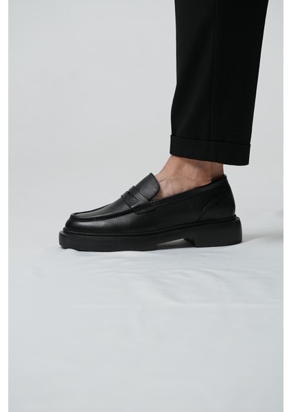 Owen Model Hakiki Deri El Yapımı Erkek Siyah Casual Ayakkabı modelleri