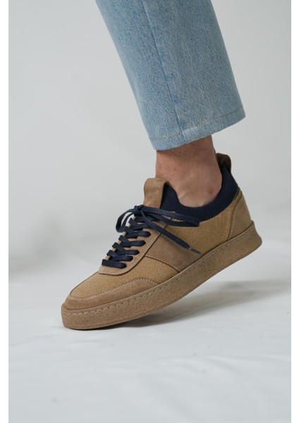 Darian Model Hakiki Deri El Yapımı Kahverengi Erkek Triko Sneaker Ayakkabı fiyatları