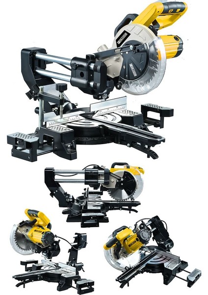 Kızaklı Gönye Kesme Makinesi 1800W 255×30×2.8×40T-SARI fiyatları