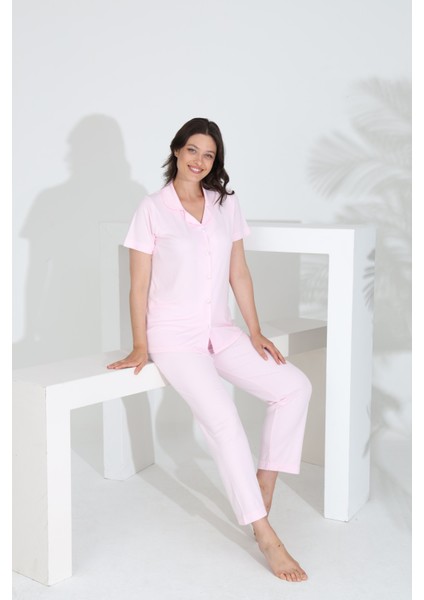 Bambu Boydan Düğmeli Hamile Lohusa Pijama Takım 30201Y-30205Y fiyatları