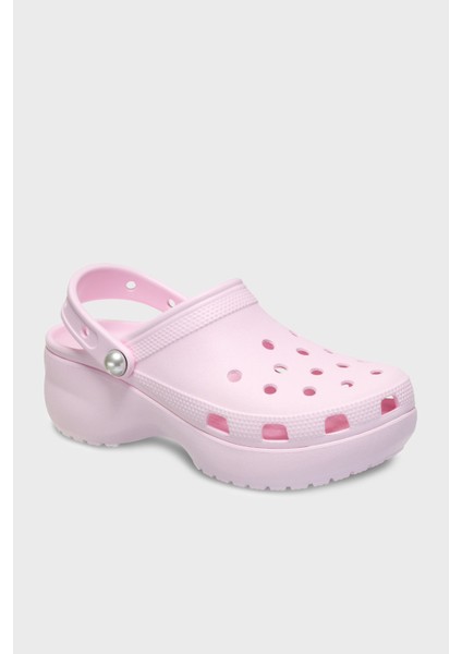 Classic Platform Pearl Clog Ayarlanabilir Kayışlı Inci Detaylı Terlik Bayan Terlik 211231 fiyatları