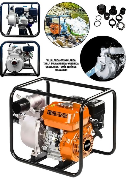 Powerforge 9,8 Hp Metal Şanzuman Turbo Benzinli Yüksek Performans 3 Parmak Benzinli Su Motoru-Trnc fiyatları