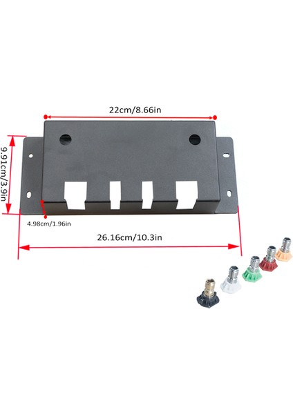 Basınçlı Yı Tabancası Tutucu Duvara Monte Köpük Topu Tutucu Depolama Rafı Köpük Topu, Basınçlı Yı Nozulu Ucu ve Basınç Değnek Uzatma (Yurt Dışından)