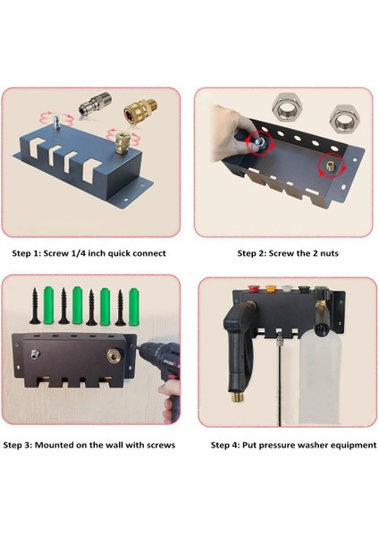 Basınçlı Yı Tabancası Tutucu Duvara Monte Köpük Topu Tutucu Depolama Rafı Köpük Topu, Basınçlı Yı Nozulu Ucu ve Basınç Değnek Uzatma (Yurt Dışından) fiyatları