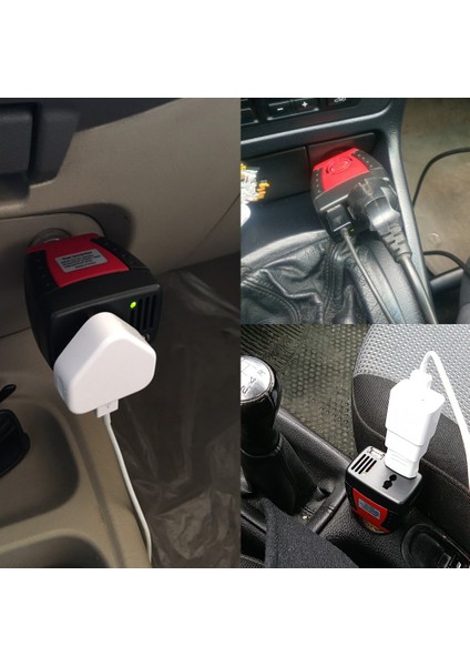 150W Dc 12V Ac 110V Invertör Otomatik Gerilim Dönüştürücü Araba Güç Invertörü Adaptörü ile Çakmak (Yurt Dışından) fırsatları