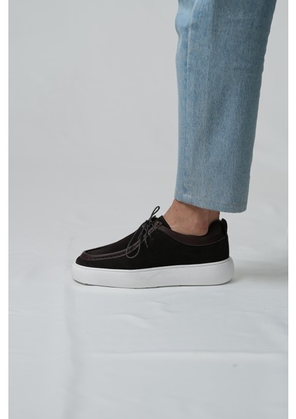 Orion Model Hakiki Deri El Yapımı Erkek Kahverengi Süet Casual Ayakkabı fırsatları