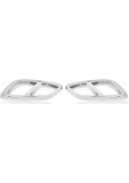 1 Çift Araba Dış Egzoz Borusu Susturucu Çıkış Ucu Borusu Kapağı Trim Sol Sağ Değiştirme Benz Cle Sınıfı Coupe C236 Amg Hattı Gümüş (Yurt Dışından)