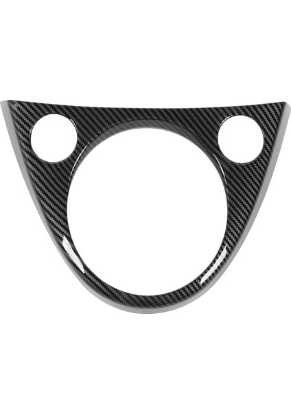 Vites Kolu Paneli Çerçeve Ayar Kapağı Macun Kurulum Vites Kutusu Vites Paneli Krom Çerçeve Sticker 500 Ath Karbon Fiber Tarzı (Yurt Dışından)