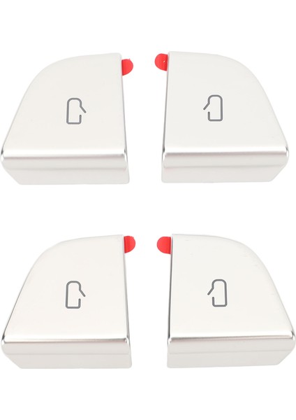 4 Adet Kapı Güç Pencere Anahtarı Düğmesi Kapakları Gümüş Macun Kurulum Değiştirme Tesla Modeli 3 Yayla 2024 (Yurt Dışından)