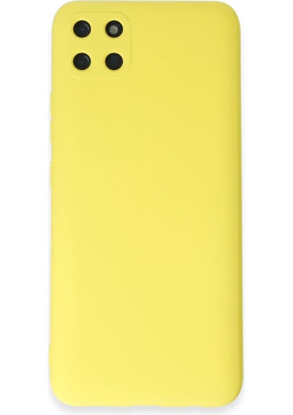 Realme C11 Kılıf Nano Içi Kadife Silikon - Sarı - NEONX7432-2894