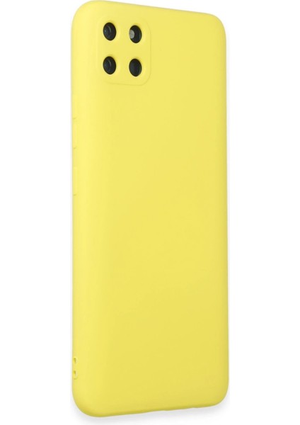 Realme C11 Kılıf Nano Içi Kadife Silikon - Sarı - NEONX7432-2894