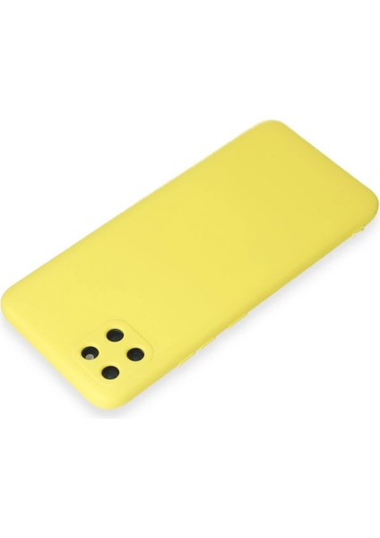 Realme C11 Kılıf Nano Içi Kadife Silikon - Sarı - NEONX7432-2894