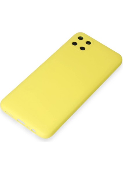 Realme C11 Kılıf Nano Içi Kadife Silikon - Sarı - NEONX7432-2894