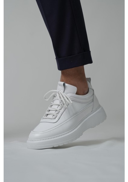 Drew Model Hakiki Deri El Yapımı Erkek Beyaz Sneakers Ayakkabı fiyatları