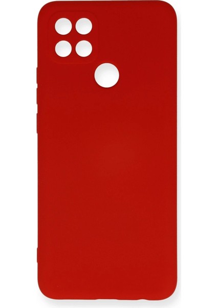 Oppo A15 Kılıf Nano Içi Kadife Silikon - Kırmızı - NEONX7585-8042