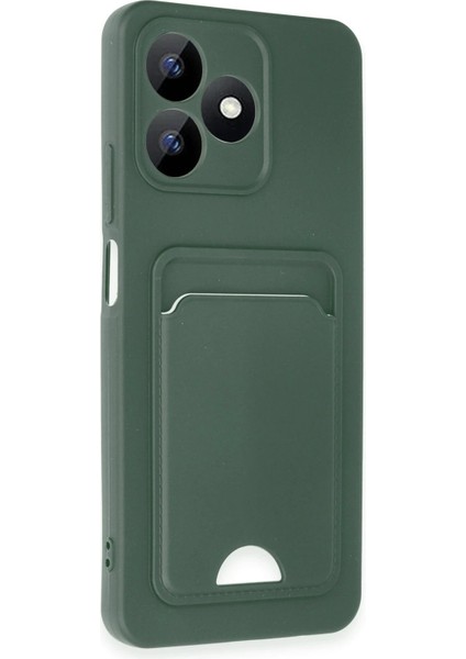 Realme Note 50 4g Kılıf Kelvin Kartvizitli Silikon - Koyu Yeşil - NEONX9865-6731 fiyatları