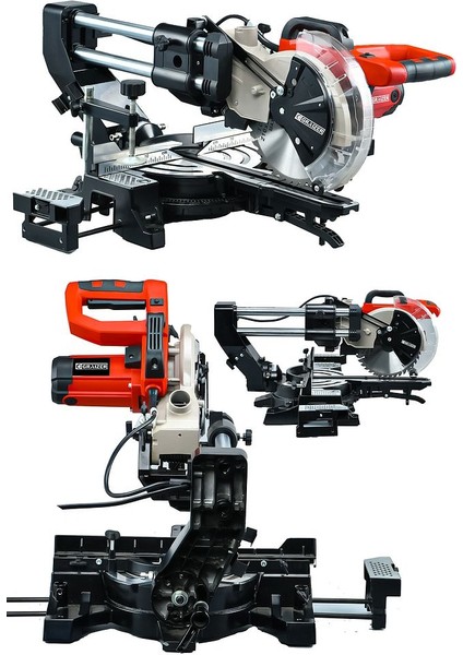 Kızaklı Gönye Kesme Makinesi 1800W 255×30×2.8×40T-KIRMIZI
