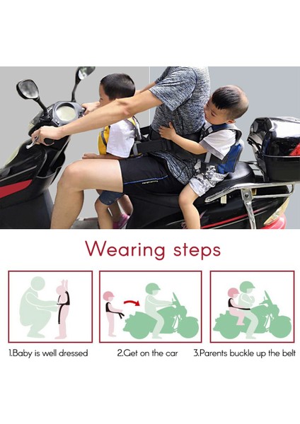 Çocuklar Için Çocuk Motosiklet Emniyet Kemeri Ayarlanabilir Elektrikli Araç Emniyet Kemeri Kayışı, Sabit Emniyet Kemeri Çocukları Düşmekten Korur (Yurt Dışından) modelleri