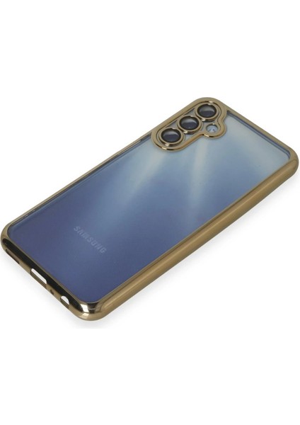 Samsung Galaxy A15 4g Kılıf Lensli Silikon - Gold - NEONX8290-5693