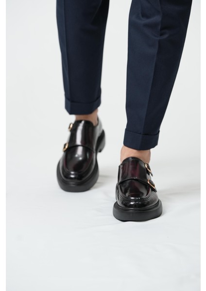 Gody Model Hakiki Deri El Yapımı Erkek Bordo Açma Casual Ayakkabı fiyatları