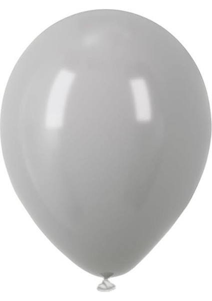 Gri Rengi Retro Balon 12 Inc 100'LÜ