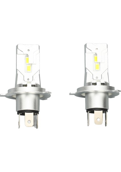 2 Adet Araba Haln Far Ampulü Süper Parlak Tak ve Çalıştır LED Yedek Ampul IP68 Su Geçirmez Araç H4 Beyaz Işık Yüksek Düşük Işın Fan Olmadan 20W (Yurt Dışından)
