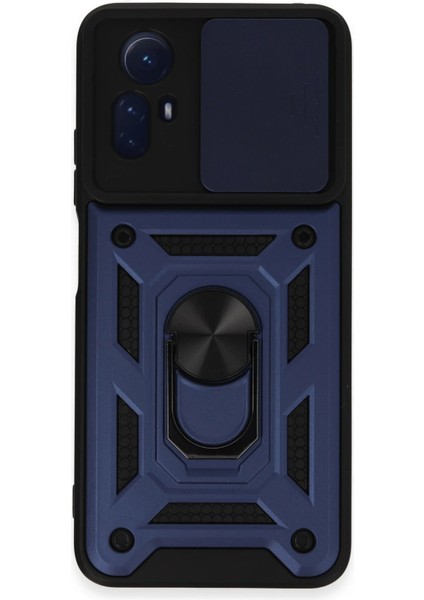 Xiaomi Redmi Note 12S Kılıf Pars Lens Yüzüklü Silikon - Lacivert Svlrs