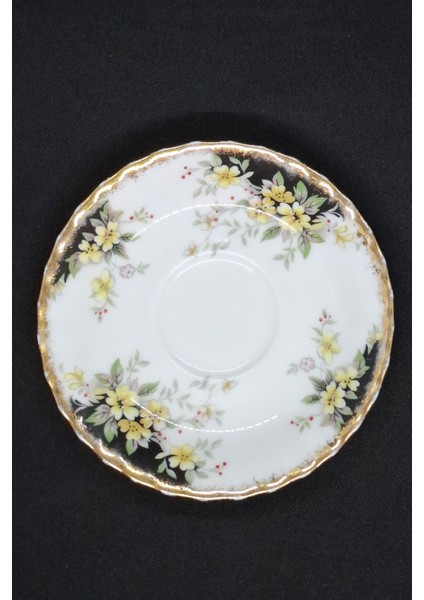 Royal Ascot Duble Kahve Fincan Tabağı Porselen Tek Tabak Vintage 12.5 cm fiyatları