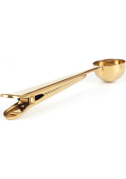 Altın Renkli Kahve Ölçü Kaşığı, Paket Klipsi, Şık ve Kullanışlı Tasarım modelleri