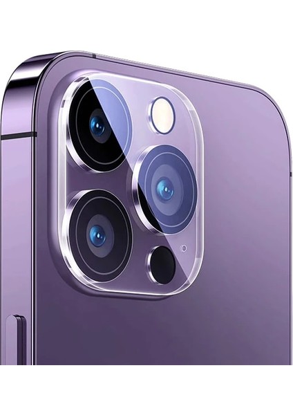 Baseus iPhone 15 Pro/15 Pro Max Için Crystal Serisi Hd Cam Kamera Koruyucu 2 Adet S - NEONX8486-69