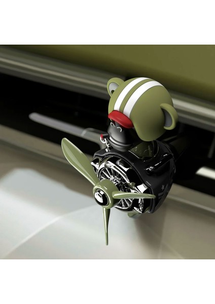 Pervaneli Klima Süsü Oto Koku Klipsi Sallanan Başlı Pilot Gorilla Araba Hava Ferahlatıcı Yeşil fiyatları