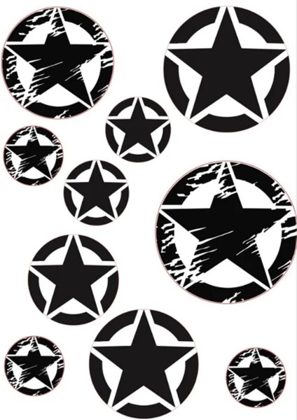 Yıldızlar Sticker A4