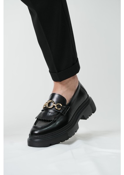 Cyrus Model Hakiki Deri El Yapımı Erkek Siyah Casual Ayakkabı modelleri