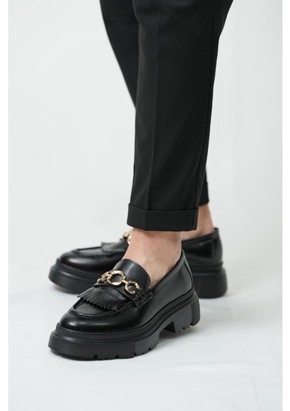 Cyrus Model Hakiki Deri El Yapımı Erkek Siyah Casual Ayakkabı fırsatları