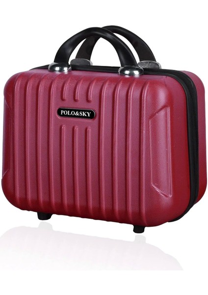 Şık Vişne Renkli Makyaj Çantası ve El Valizi, Dayanıklı ve Kullanışlı Tasarım fiyatları