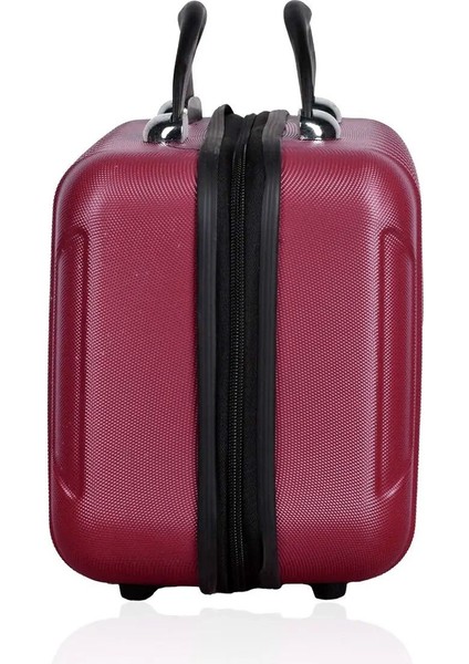 Şık Vişne Renkli Makyaj Çantası ve El Valizi, Dayanıklı ve Kullanışlı Tasarım modelleri