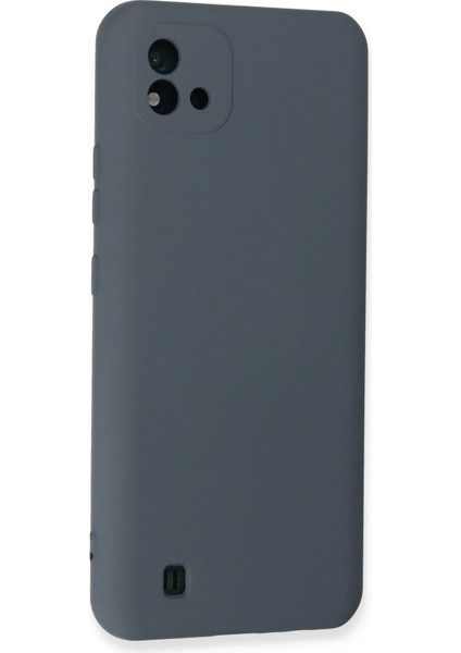 Realme C11 2021 Kılıf Nano Içi Kadife Silikon - Gri - NEONX2194-3855