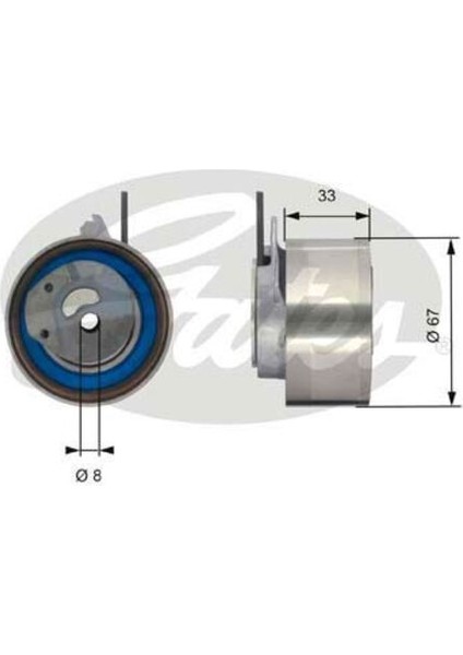 T43174 Eksantrık Gergı Rulmanı Chrysler Voyager 2.5 2.8 Crd 05>08 Jeep Cherokee 2.8 Crd 01>08 Nıtro 2.8 Crd 07>11
