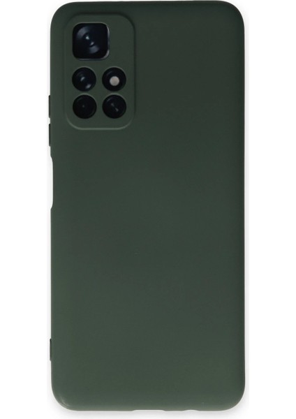 Xiaomi Redmi Note 11T Kılıf Nano Içi Kadife Silikon - Koyu Yeşil - NEONX8952-5356