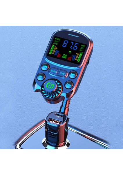 Araba Bt Mp3 Çalar Fm Verici Pd + Qc3. 0 Araç Şarj Adaptörü ile 2 Inç OLED Ekran Destek Eller-Serbest Arama U-Disk / Tf Kart Oynatma Ses Asistanı Tiz / Bas Ayarlanabilir Gerilim Ekran (Yurt Dışından) fırsatları