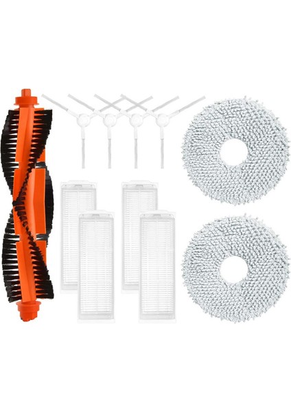 Xiaomi Mijia Kendini Temizleyen Robot 2 C101 Silindir Ana Yan Fırça Hepa Filtre Paspas Bezleri Yedek Parça (Yurt Dışından)
