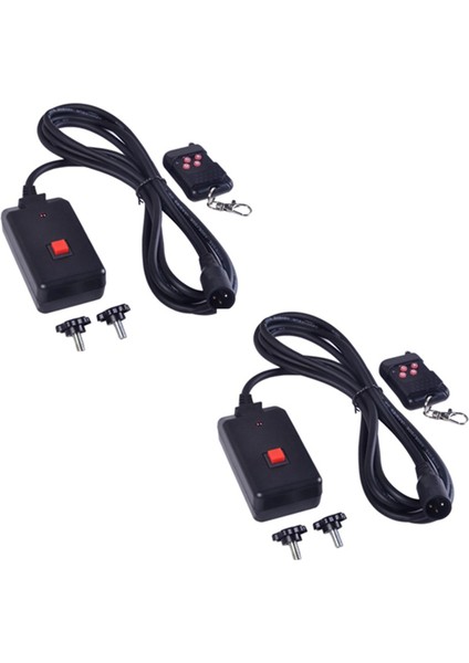 2 Adet 90-240VAC 2'si 1 Arada Kablosuz Uzaktan Kumanda 3 Pin Xlr Duman Makinesi Parti Dj Sahne Aydınlatma Efekti Atmosferi (Yurt Dışından)