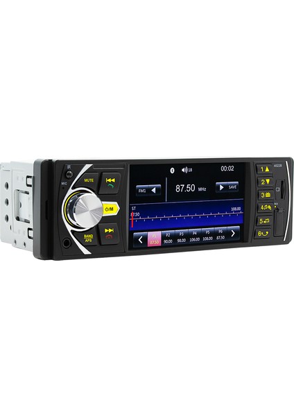 4.1 Inç Tek Din Araba Stereo Bt Mp5 Çalar Fm Radyo Alıcısı Desteği Tf / U Disk Oynatma Eller Serbest Arama Ters Görüntü ve Direksiyon Kontrolü (Yurt Dışından)