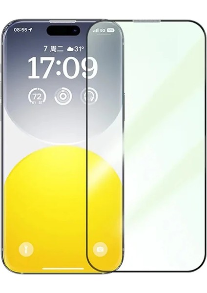 Baseus Corning iPhone 15 Full Koruma Eye-Protection Tempered Cam Ekran KORUYUCU-(190 - NEONX7032-46