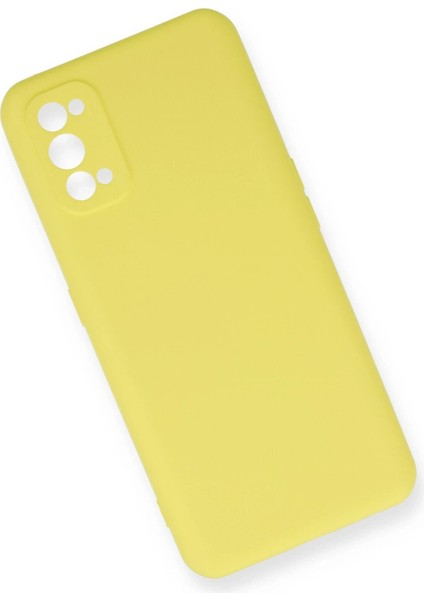 Realme 7 Pro Kılıf Nano Içi Kadife Silikon - Sarı - NEONX4033-2888