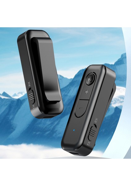 Bt5. 3 Verici Alıcı 2-In-1 Bt Kablosuz Adaptör 3.5 mm Aux Stereo Ses Girişi Çıkışı Araba Hoparlörü Kulaklık Tv Pc (Yurt Dışından)