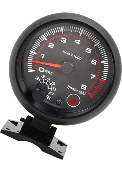3.75 " Otomobil Takılı Enstrüman Siyah Beyaz Işık Takometre 0-8000 Pointer Takometre 92MM (Yurt Dışından) fırsatları