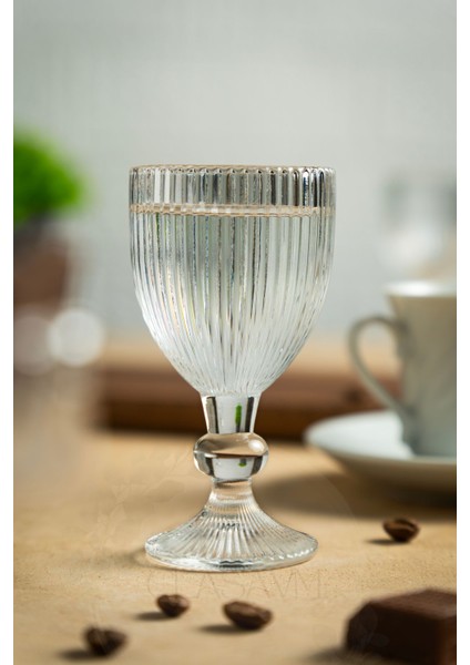 6 Parça Kristal Cam Kahve Yanı Bardağı, Zarif ve Şık 75 ml Set modelleri