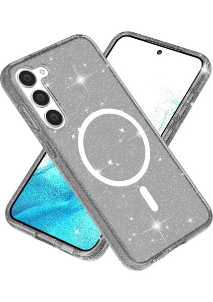 Samsung Galaxy S23 Kılıf Glow Magsafe Kapak - Siyah - NEONX7105-9594
